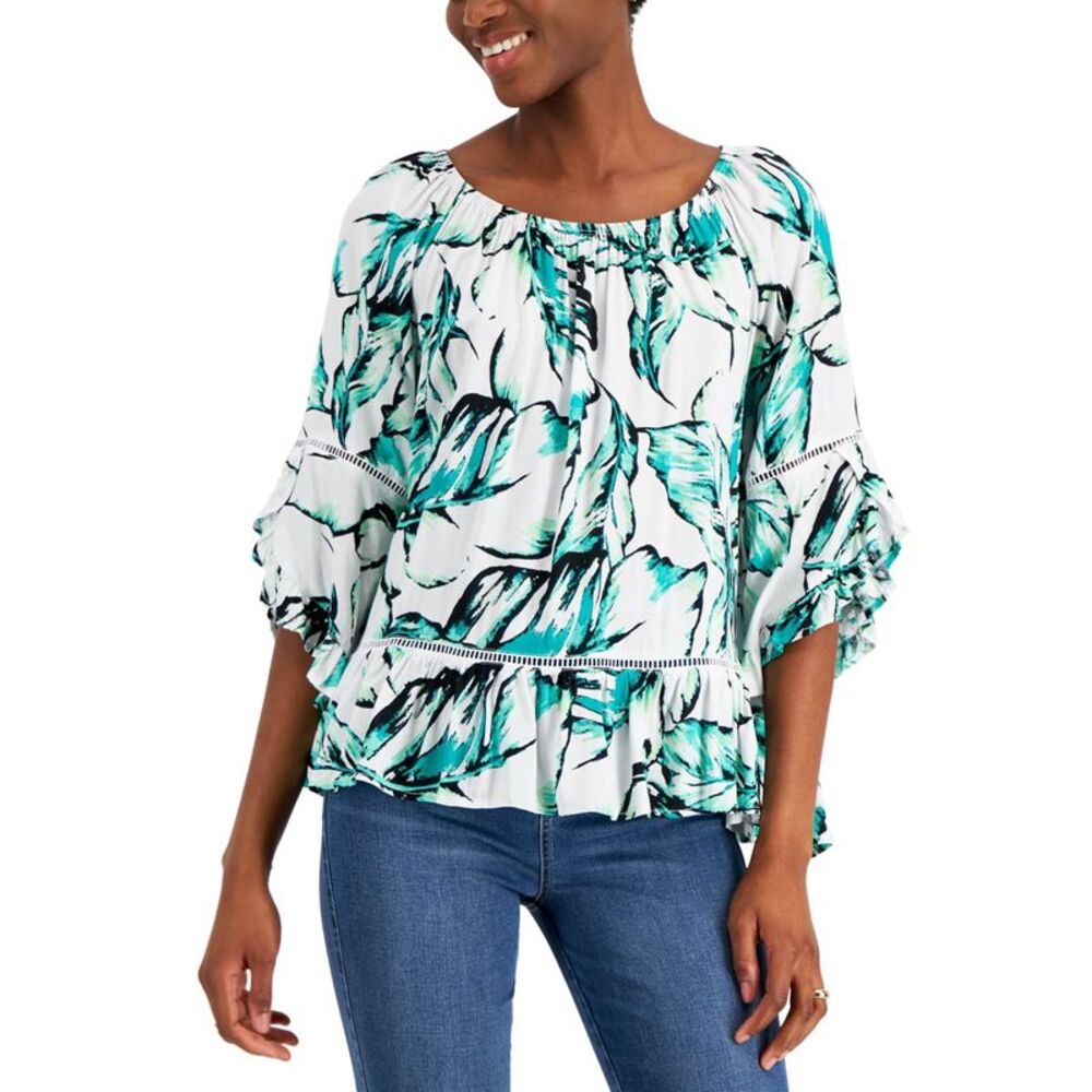 Fever Ruffled Hem Top - Picture 3 of 3